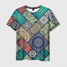 Мужская футболка 3D с принтом ОЧЕНЬ в Кировске, 100% полиэфир | прямой крой, круглый вырез горловины, длина до линии бедер | молодежное | пестрое | узор | хайп | цветное