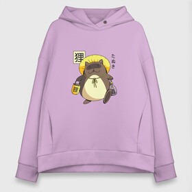 Женское худи Oversize хлопок с принтом Tanuki Yokai Japanese Demon в Кировске, френч-терри — 70% хлопок, 30% полиэстер. Мягкий теплый начес внутри —100% хлопок | боковые карманы, эластичные манжеты и нижняя кромка, капюшон на магнитной кнопке | Тематика изображения на принте: anime | cat | ghibli | kawaii | manga | miyadzaki | raccoon | барсук | война тануки | гибли | демон | ёкай | енот | зверь нового типа | йокай | кавайи | кавайный кот | кот | манга | миядзаки | мультяшный рисунок | обакэ