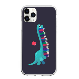 Чехол для iPhone 11 Pro матовый с принтом Book Dinosaur в Кировске, Силикон |  | barosaurus | book | books | dino | dinosaur | knowledge | study | барозавр | знания | книга | книги | книжный