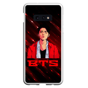 Чехол для Samsung S10E с принтом BTS Red and black в Кировске, Силикон | Область печати: задняя сторона чехла, без боковых панелей | bts | k pop | kpop | rm | аниме | бтс | ви | джей хоуп | джонгук | кпоп | сюга | чимин | чин | япония