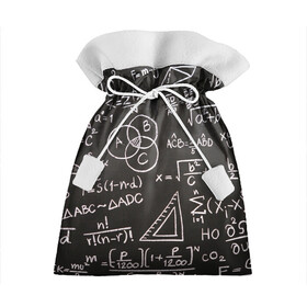 Подарочный 3D мешок с принтом Математические уравнения в Кировске, 100% полиэстер | Размер: 29*39 см | Тематика изображения на принте: математика | примеры | уравнение | формулы | школа | школьная доска