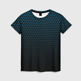 Женская футболка 3D с принтом Броня  Кольчуга в Кировске, 100% полиэфир ( синтетическое хлопкоподобное полотно) | прямой крой, круглый вырез горловины, длина до линии бедер | абстракция | бронь | броня | кольчуга | паттерн | текстуры