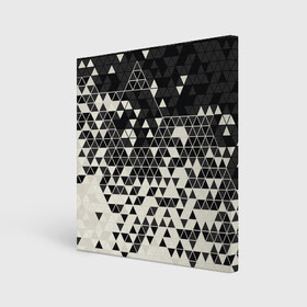 Холст квадратный с принтом Абстракция в Кировске, 100% ПВХ |  | абстракция | арт | белый | вектор | векторный рисунок | рисунок | треугольник | треугольники | чёрно белый | чёрный