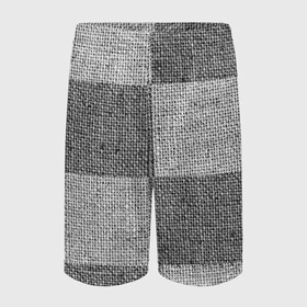 Детские спортивные шорты 3D с принтом Denim Patchwork в Кировске,  100% полиэстер
 | пояс оформлен широкой мягкой резинкой, ткань тянется
 | cloth | denim | gray | jeans | patchwork