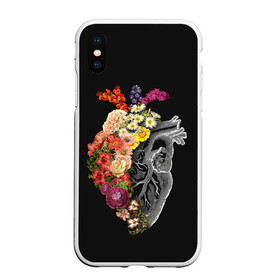 Чехол для iPhone XS Max матовый с принтом Natural Heart Dual в Кировске, Силикон | Область печати: задняя сторона чехла, без боковых панелей | 8 | flower | flowers | garden | heart | natural | symbiote | день | женский | марта | международный | природа | растения | сердце | симбиот | цветы