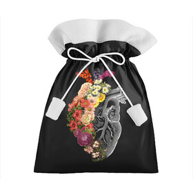 Подарочный 3D мешок с принтом Natural Heart Dual в Кировске, 100% полиэстер | Размер: 29*39 см | Тематика изображения на принте: 8 | flower | flowers | garden | heart | natural | symbiote | день | женский | марта | международный | природа | растения | сердце | симбиот | цветы
