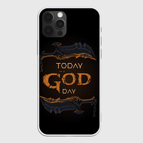 Чехол для iPhone 12 Pro Max с принтом God day GOW в Кировске, Силикон |  | gad of war | game | games | god of war | god of wor | бог войны | игра | игры | кинжалы | кратос | праздник