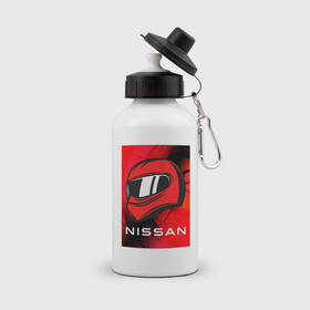 Бутылка спортивная с принтом Nissan - Paint в Кировске, металл | емкость — 500 мл, в комплекте две пластиковые крышки и карабин для крепления | Тематика изображения на принте: auto | logo | moto | nissan | symbol | авто | автомобиль | гонки | знак | краска | лого | логотип | логотипы | марка | машина | мото | ниссан | символ | символы