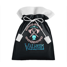 Подарочный 3D мешок с принтом Valheim лого и цепи в Кировске, 100% полиэстер | Размер: 29*39 см | fantasy | mmo | valheim | valve | валхейм | вальхейм | викинги | выживалка | игра | королевская битва | ммо | ролевая игра | фэнтази
