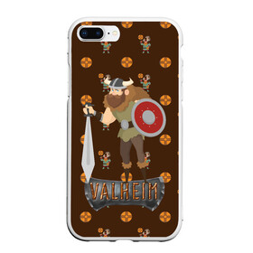 Чехол для iPhone 7Plus/8 Plus матовый с принтом Valheim Viking в Кировске, Силикон | Область печати: задняя сторона чехла, без боковых панелей | fantasy | mmo | valheim | valve | валхейм | вальхейм | викинги | выживалка | игра | королевская битва | ммо | ролевая игра | фэнтази