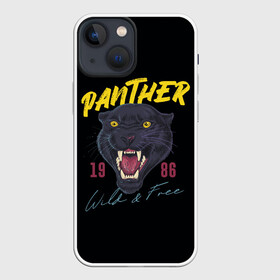 Чехол для iPhone 13 mini с принтом Пантера 1986 в Кировске,  |  | 1986 | panther | джунгли | дикая | кошка | пантера