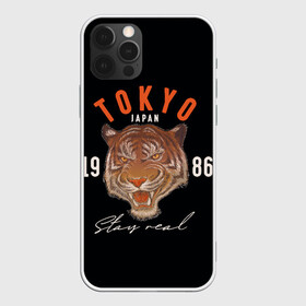 Чехол для iPhone 12 Pro с принтом Tokyo Tiger Japan в Кировске, силикон | область печати: задняя сторона чехла, без боковых панелей | japan | tokyo | большая кошка | полосатый | тигр | тигрица | токио | хищник