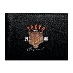 Обложка для студенческого билета с принтом Tokyo Tiger Japan в Кировске, натуральная кожа | Размер: 11*8 см; Печать на всей внешней стороне | Тематика изображения на принте: japan | tokyo | большая кошка | полосатый | тигр | тигрица | токио | хищник