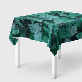 Скатерть 3D с принтом Зелень в Кировске, 100% полиэстер (ткань не мнется и не растягивается) | Размер: 150*150 см | абстракция | молодежное | пестрое | стиль | тренд | хайп