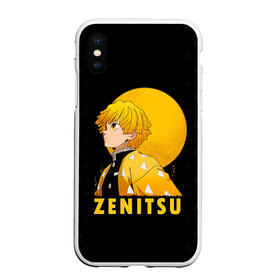 Чехол для iPhone XS Max матовый с принтом ZENITSU Kimetsu no Yaiba в Кировске, Силикон | Область печати: задняя сторона чехла, без боковых панелей | demon slayer | kamado | kimetsu no yaiba | nezuko | tanjiro | аниме | гию томиока | зеницу агацума | иноске хашибира | камадо | клинок | корзинная девочка | манга | музан кибуцуджи | незуко | рассекающий демонов | танджиро