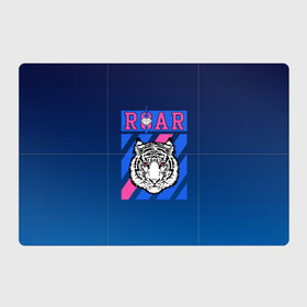 Магнитный плакат 3Х2 с принтом Roar Tiger в Кировске, Полимерный материал с магнитным слоем | 6 деталей размером 9*9 см | Тематика изображения на принте: roar | большая кошка | полосатый | тигр | тигрица | хищник