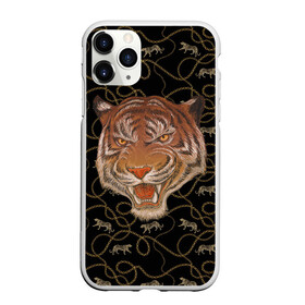 Чехол для iPhone 11 Pro матовый с принтом Морда тигра в Кировске, Силикон |  | большая кошка | полосатый | тигр | тигрица | хищник