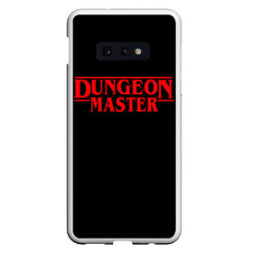 Чехол для Samsung S10E с принтом Stranger Dungeon Master в Кировске, Силикон | Область печати: задняя сторона чехла, без боковых панелей | Тематика изображения на принте: aniki | billy | boss | boy | bucks | dark | deep | door | dungeon | fantasy | gachi | gachimuchi | gym | hundred | master | muchi | next | stranger | the | things | three | van | wee | билли | ван | гачи | гачимучи | дела | мучи |