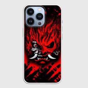 Чехол для iPhone 13 Pro с принтом SAMURAI KEANU REEVES RED в Кировске,  |  | 2020 | cyberpunk 2077 | future | hack | keanu reeves | night city | samurai | sci fi | trauma team | киану ривз | киберпанк | киберпанк 2077 | логотип | роботы | самураи | фантастика