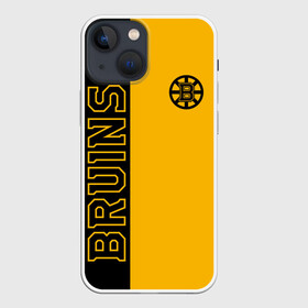 Чехол для iPhone 13 mini с принтом NHL BOSTON BRUINS в Кировске,  |  | black | boston | bruins | hockey | ice | logo | nhl | sport | usa | бостон | брюинз | кубок | логотип | нхл | спорт | стэнли | хоккей