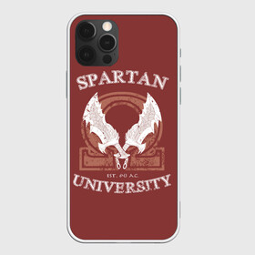 Чехол для iPhone 12 Pro с принтом Spartan University в Кировске, силикон | область печати: задняя сторона чехла, без боковых панелей | gad of war | game | games | god of war | god of wor | spartan | бог войны | игра | игры | кратос | спартанец