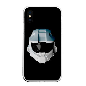 Чехол для iPhone XS Max матовый с принтом Halo Infinite White в Кировске, Силикон | Область печати: задняя сторона чехла, без боковых панелей | game | games | halo | heilo | master chif | spartan | игра | игры | ковенант | ковенанты | мастер чиф | спартанец | хало | хейло | хэйло