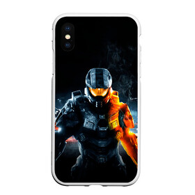 Чехол для iPhone XS Max матовый с принтом Halo x Battlefield в Кировске, Силикон | Область печати: задняя сторона чехла, без боковых панелей | battlefield | game | games | halo | heilo | master chif | spartan | баттелфилд | игра | игры | ковенант | ковенанты | мастер чиф | спартанец | хало | хейло | хэйло