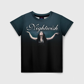 Детская футболка 3D с принтом Nightwish with Tarja в Кировске, 100% гипоаллергенный полиэфир | прямой крой, круглый вырез горловины, длина до линии бедер, чуть спущенное плечо, ткань немного тянется | Тематика изображения на принте: nightwish | tarja | tarja turanen | turunen | найтвиш | тарья | тарья турунен | турунен