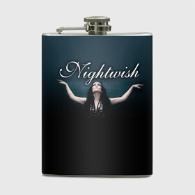 Фляга с принтом Nightwish with Tarja в Кировске, металлический корпус | емкость 0,22 л, размер 125 х 94 мм. Виниловая наклейка запечатывается полностью | nightwish | tarja | tarja turanen | turunen | найтвиш | тарья | тарья турунен | турунен