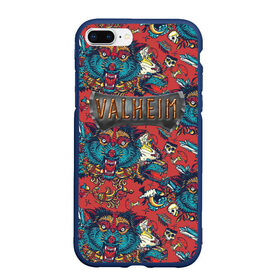 Чехол для iPhone 7Plus/8 Plus матовый с принтом Valheim Viking pattern в Кировске, Силикон | Область печати: задняя сторона чехла, без боковых панелей | fantasy | mmo | valheim | valve | валхейм | вальхейм | викинги | выживалка | игра | королевская битва | ммо | ролевая игра | фэнтази