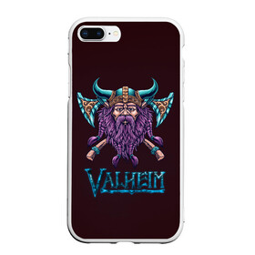 Чехол для iPhone 7Plus/8 Plus матовый с принтом Valheim Viking в Кировске, Силикон | Область печати: задняя сторона чехла, без боковых панелей | fantasy | mmo | valheim | valve | валхейм | вальхейм | викинги | выживалка | игра | королевская битва | ммо | ролевая игра | фэнтази