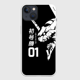 Чехол для iPhone 13 с принтом Eves Rage в Кировске,  |  | anime | evangelion | аниме | ева 01 | евангелион | иероглифы | монстр | мультик | мульфильм | персонаж | робот