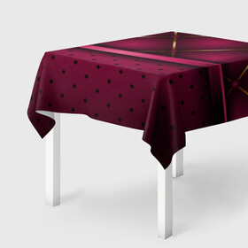Скатерть 3D с принтом Luxury Red в Кировске, 100% полиэстер (ткань не мнется и не растягивается) | Размер: 150*150 см | green | luxury | versace | vip | абстракция | версаче | вип | паттерн | роскошь | текстуры