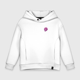 Детское худи Oversize хлопок с принтом Zerg logo mini | Purple в Кировске, френч-терри — 70% хлопок, 30% полиэстер. Мягкий теплый начес внутри —100% хлопок | боковые карманы, эластичные манжеты и нижняя кромка, капюшон на магнитной кнопке | Тематика изображения на принте: drone | hydralisk | lurker | mutalisk | overseer | roach | zerg | zergling | гидрал | дрон | зерг | зерлинг | люркер | мутал | нидус | оверлорд | собаки