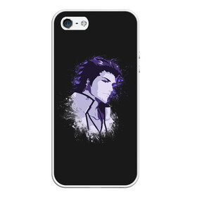 Чехол для iPhone 5/5S матовый с принтом Sosuke Aizen. Bleach в Кировске, Силикон | Область печати: задняя сторона чехла, без боковых панелей | Тематика изображения на принте: 13 | bleach | hollow | shinigami | айзен | барраган | блич | бьякуя | гин | готей | гриммджоу | душ | зараки | исидо | ичибей | ичиго | ичимару | йоруичи | квинси | кенпачи | койот | король | кучики | мундо | нойтра