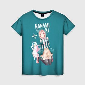 Женская футболка 3D с принтом Чиаки Нанами (Danganronpa 2) в Кировске, 100% полиэфир ( синтетическое хлопкоподобное полотно) | прямой крой, круглый вырез горловины, длина до линии бедер | anime | chiaki nanami | danganronpa | danganronpa 2 | аниме | манга | чиаки нанами