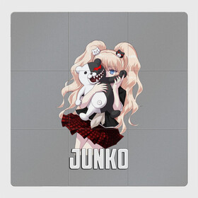 Магнитный плакат 3Х3 с принтом MONOKUMA JUNKO в Кировске, Полимерный материал с магнитным слоем | 9 деталей размером 9*9 см | anime | danganronpa | enoshima | junko | monokuma | аниме | джунко | игра | манга | медведь | монокума | робот медведь | эношима