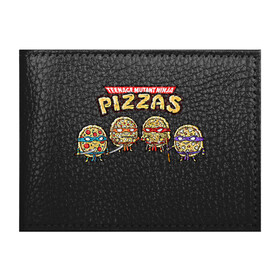 Обложка для студенческого билета с принтом Ninja Pizzas в Кировске, натуральная кожа | Размер: 11*8 см; Печать на всей внешней стороне | donatello | leonardo | michelangelo | ninja | pizza | raphael | turtles | донателло | животные | карате | комикс | комиксы | леонардо | микеланджело | мультфильм | мутант | мутанты | ниндзя | пицца | рафаэль | сплинтер | супергерой