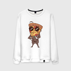 Мужской свитшот хлопок с принтом Пепперони пицца в костюме в Кировске, 100% хлопок |  | Тематика изображения на принте: art | boss | cheese pizza | cool | funny | mushroom | pepperoni | pizza | pizza lover | retro | агент | арт | в очках | грибы | иллюстрация | люблю пиццу | пицца без ананасов | пицца с ананасами | прикол | ретро | рисунок пиццы | спецагент