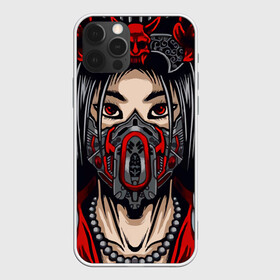 Чехол для iPhone 12 Pro Max с принтом Японская девушка стимпанк в Кировске, Силикон |  | аниме | девушка | демон | маска | розы | стимпанк