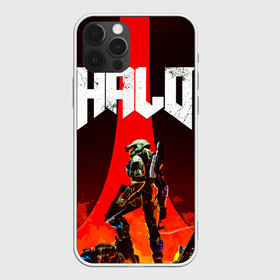 Чехол для iPhone 12 Pro с принтом HALO x DOOM в Кировске, силикон | область печати: задняя сторона чехла, без боковых панелей | doom | game | games | halo | heilo | master chif | spartan | дум | игра | игры | ковенант | ковенанты | мастер чиф | спартанец | хало | хейло | хэйло