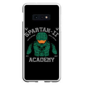 Чехол для Samsung S10E с принтом Spartan - 2 Academy в Кировске, Силикон | Область печати: задняя сторона чехла, без боковых панелей | Тематика изображения на принте: game | games | halo | heilo | master chif | spartan | игра | игры | ковенант | ковенанты | мастер чиф | спартанец | хало | хейло | хэйло