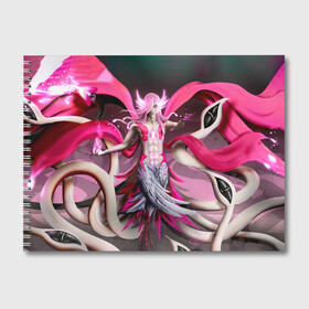Альбом для рисования с принтом Bleach Aurora Archangel Art в Кировске, 100% бумага
 | матовая бумага, плотность 200 мг. | Тематика изображения на принте: anime | archangel | art | aurora | bleach | manga | аниме | арт | блич | манга