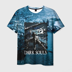 Мужская футболка 3D с принтом DARKSOULS | Project Dark в Кировске, 100% полиэфир | прямой крой, круглый вырез горловины, длина до линии бедер | dark souls | darksouls | tegunvte | темные души