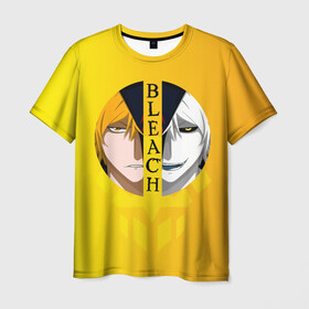 Мужская футболка 3D с принтом Хичиго Bleach в Кировске, 100% полиэфир | прямой крой, круглый вырез горловины, длина до линии бедер | bleach | hichigo | ichigo | kurosaki | блич | ичиго | куросаки | хичиго