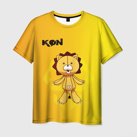 Мужская футболка 3D с принтом Kon Bleach в Кировске, 100% полиэфир | прямой крой, круглый вырез горловины, длина до линии бедер | bleach | kaizou | king | kon | konpaku | кайдзоку | кон