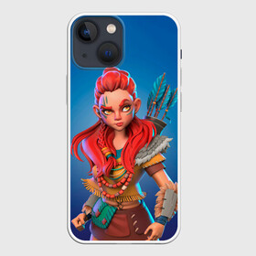 Чехол для iPhone 13 mini с принтом Мульт Элой в Кировске,  |  | action | aloy | game | games | horizon zero down | rpg | визор | игра | игры | рпг | харайзен зиро дон | хорайзен зира давн | экшен | элой