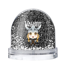 Снежный шар с принтом Valheim Girl в Кировске, Пластик | Изображение внутри шара печатается на глянцевой фотобумаге с двух сторон | fantasy | mmo | valheim | valve | валхейм | вальхейм | викинги | выживалка | игра | королевская битва | ммо | ролевая игра | фэнтази