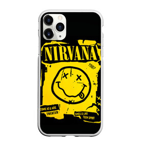 Чехол для iPhone 11 Pro Max матовый с принтом Nirvana 1987 в Кировске, Силикон |  | album | curt | kobain | logo | music | nevermind | nirvana | rock | smells like | smile | teen spirit | альбом | гитара | курт кобейн | логотип | музыка | невермайнд | нирвана | рок | смайл | стикер
