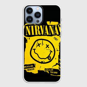 Чехол для iPhone 13 Pro Max с принтом Nirvana 1987 в Кировске,  |  | album | curt | kobain | logo | music | nevermind | nirvana | rock | smells like | smile | teen spirit | альбом | гитара | курт кобейн | логотип | музыка | невермайнд | нирвана | рок | смайл | стикер